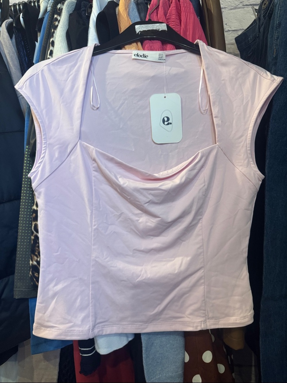 Elodie • NWT $58 USD square neck tee - Picture 3 of 3